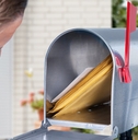 man checking mailbox for mails