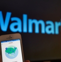 man using walmart mobile app