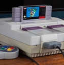 super nintendo with control
