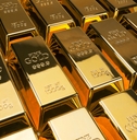 Gold bars and Financial concept