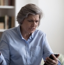 woman getting error message