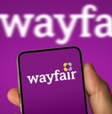 wayfair logo on smartphone