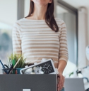 office worker losing her job