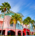 florida fort myers palm trees facades