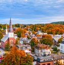 montpelier vermont town skyline
