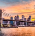 New York City Skyline at sunset