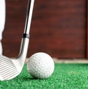 golfer preparing to hit the ball