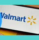 Walmart logo on phone screen