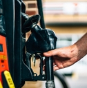gas station pump with hand
