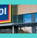 Aldi storefront and accent cabinet