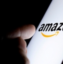 amazon logo on a smartphone 