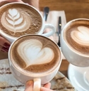 fancy cappucino at restaurant