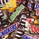 Assorted full size candy bars