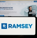 cellphone with ramsey logo