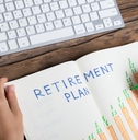 Human Hand Drawing Retirement Plan Growth Concept