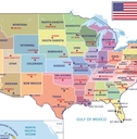 United States of America map