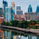 philadelphia skyline at night