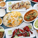 Table full of food
