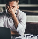 A frustrated employee