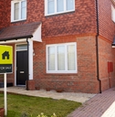 exterior of house with sold sign