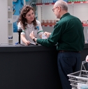 Customer buying pharmaceutical treatment
