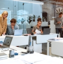 Business people working together