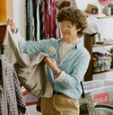 customers shopping at vintage store
