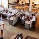  busy open plan office