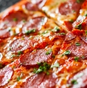 sliced pepperoni pizza