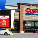Costco emergency food supply bucket with storefront