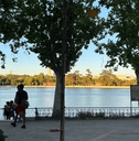 strolling around the park