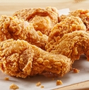 southern style fried chicken on wooden table