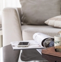 cup of tea on wooden tray