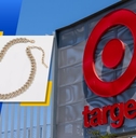 Target store exterior and featured product