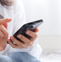 woman using a smartphone