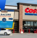 costco exterior logo and featured product