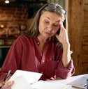 pensioner managing finances