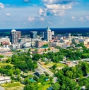 skyline of greensboro located in north carolina usa