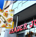 Collage of Trader Joe&#x27;s store front and picture of their avocado oil with avocado toasts around it