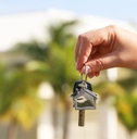 real estate agent holding keys