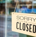 Sorry we are closed sign board