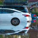 cars in flood water