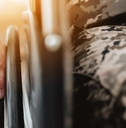 veteran in wheelchair returned from army
