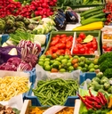 at the vegetable market