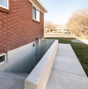 Exterior of a house with a basement