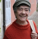 wise looking senior woman