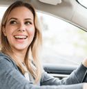 person driving car