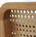  wood chair with rattan