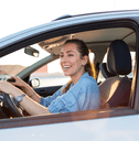 person driving car