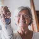 landlord holding a key